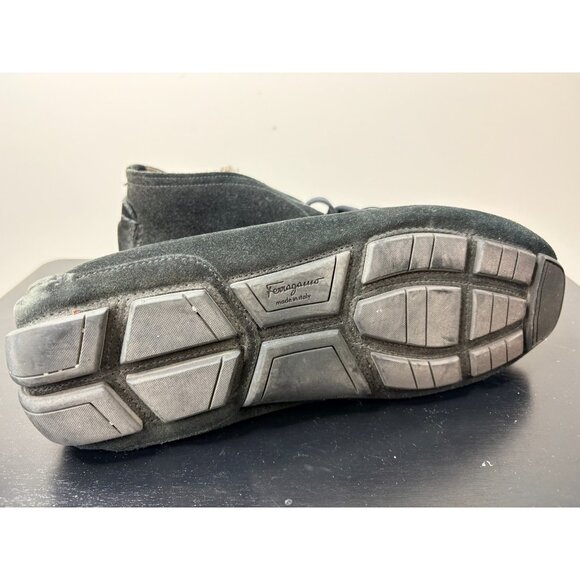 Salvatore Ferragamo Mens Sherpa Suede Ankle Boots 8 EE - Picture 6 of 6